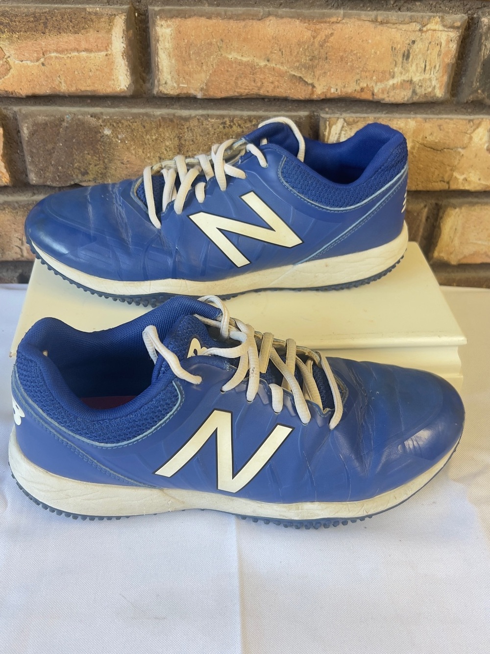 New Balance Royal Blue and White Kids Casual Sneakers